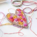 Broderie coeur