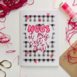 Broderie carte